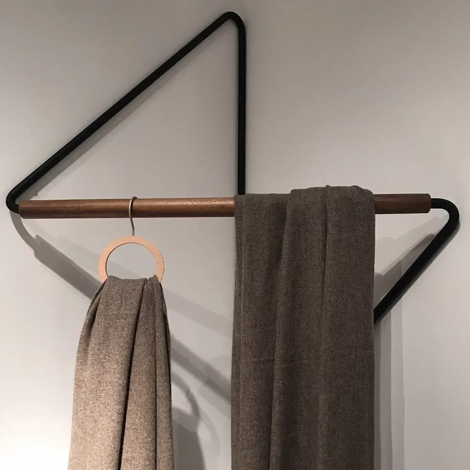 Corner Wooden Coat Rack, Hanger, Designer Style, 45x60cm