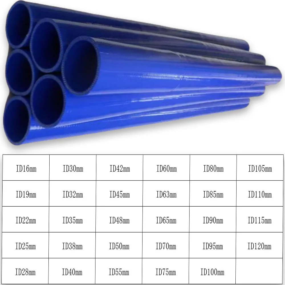 Clip cloth clip wire silicone tube, resistant to high temperature and pressure, blue silicone soft rice tube