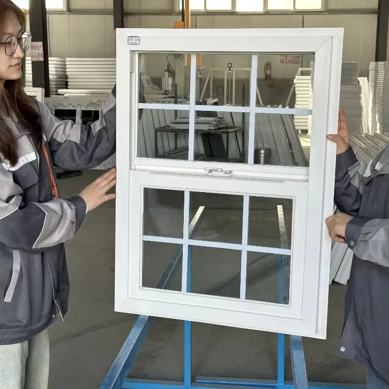 Super Window House Customized House Interior Residential Vinyl Single Hung Double Hung Window