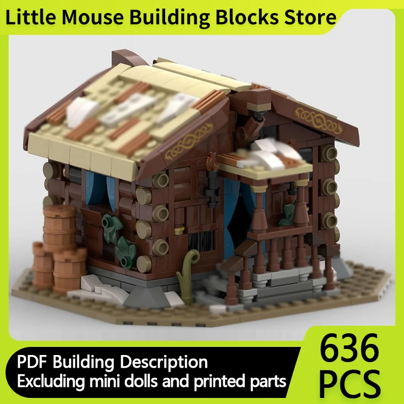 

Популярная игровая модель MOC, строительные кирпичи, игровое здание, торговая станция, модульные технологии, подарки, праздник, сборка, детские игрушки, костюм