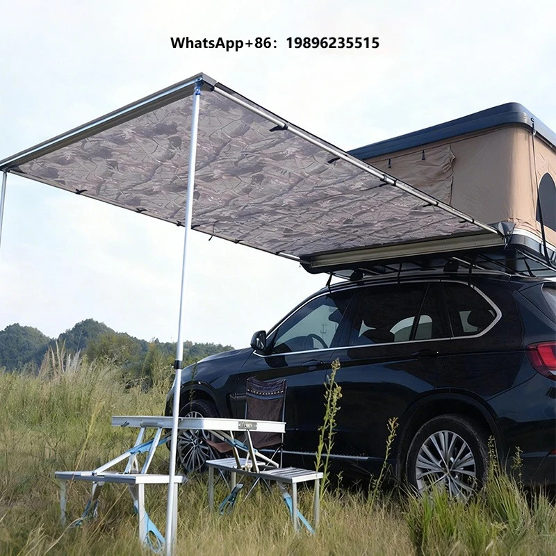Easy Install Roof Rack Camping Awning UV Resistant Oxford Cloth No Damage Family Road Trip Camping Supplies
