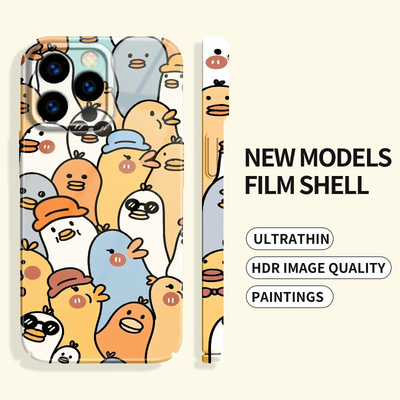 cute luxury phone case para aesthetic For iPhone 15 13 11 12 14 Pro Max XS X XR plus Cute Cartoon Acrylic Hard Mobile Phone Case