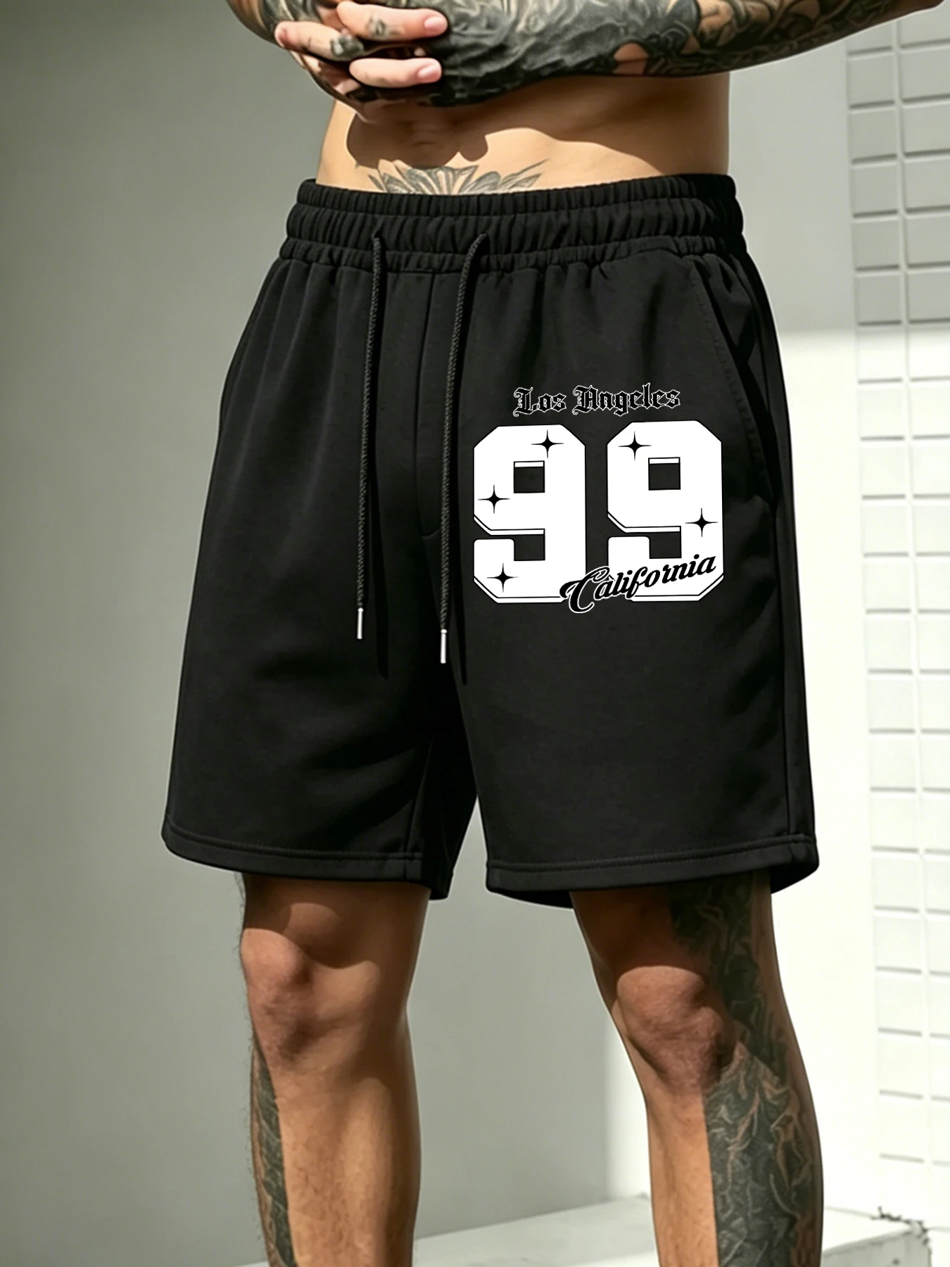 California Los Angeles Number 99 Printed Man Summer Casual Gym Short Pants Breathable Daily Sportpants Oversized Comfy Shorts