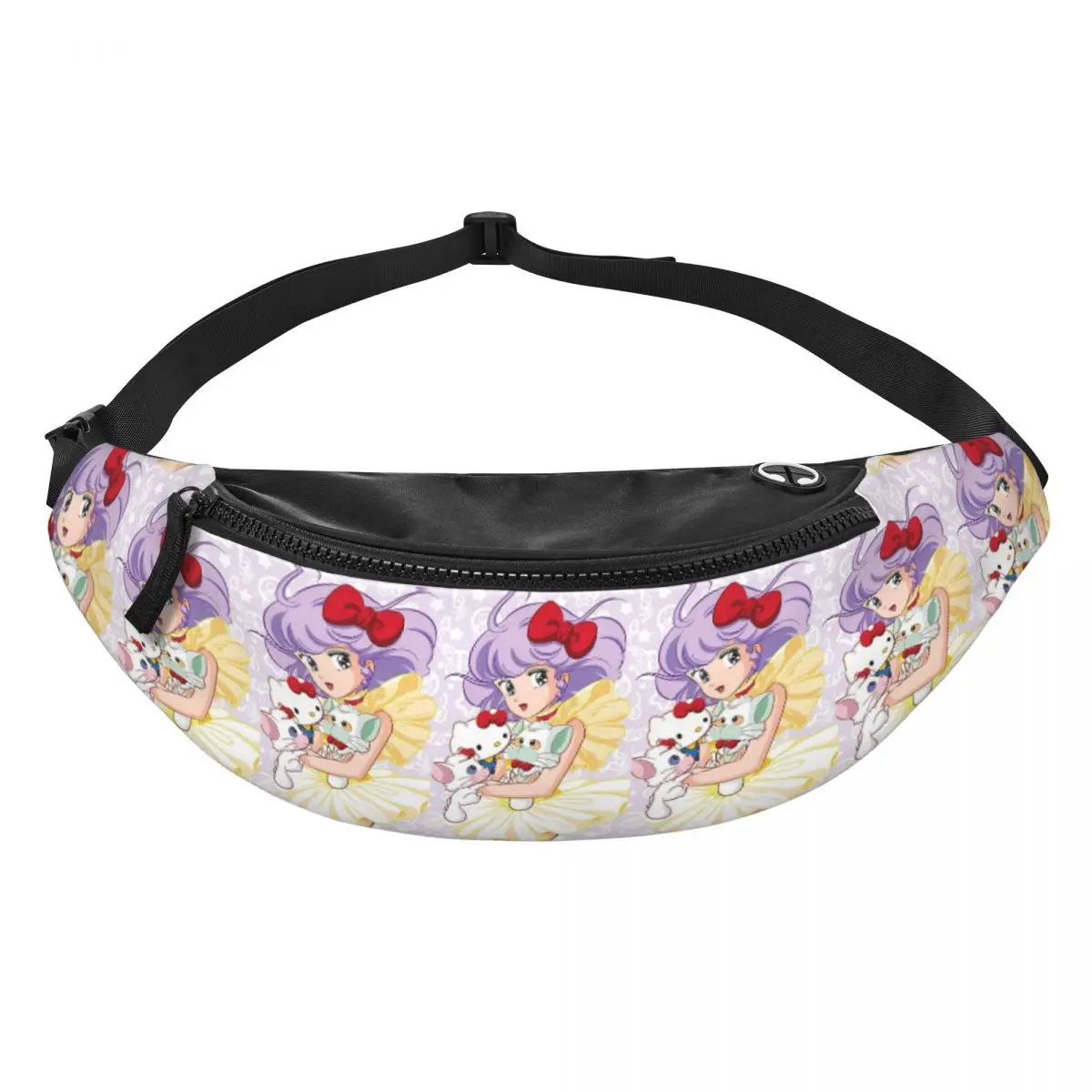 

Creamy Mami Japanese Anime Fanny Pack Men Women Crossbody Adjustable Waist Bag Travel Running Phone Pouch