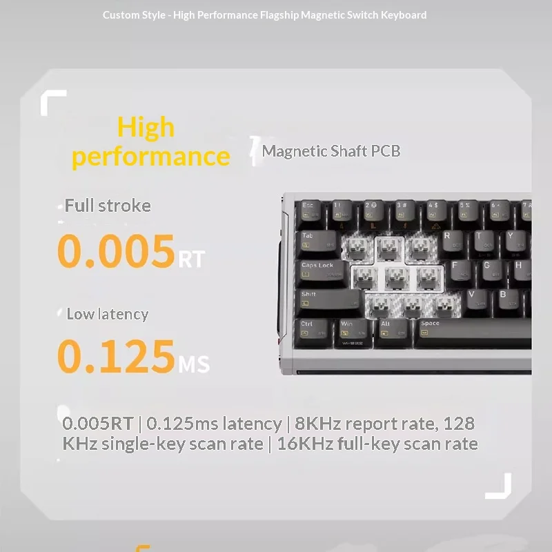Zirnex Race68 Magnetic Switch Keyboard Mecha Style Aluminum High Performance 8k Gaming Keyboard Valorant Gti Apex Accessories