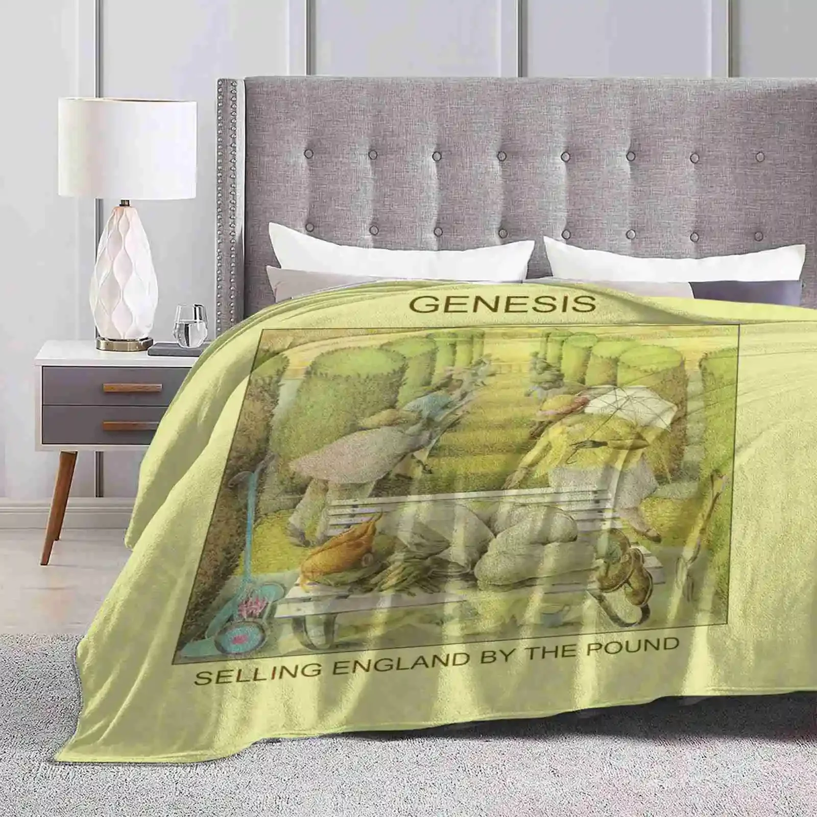 Genesis-Selling England By The Pound Hot Sale Printing High Qiality Warm Flannel Blanket Genesis Peter Gabriel Steve Tony Banks