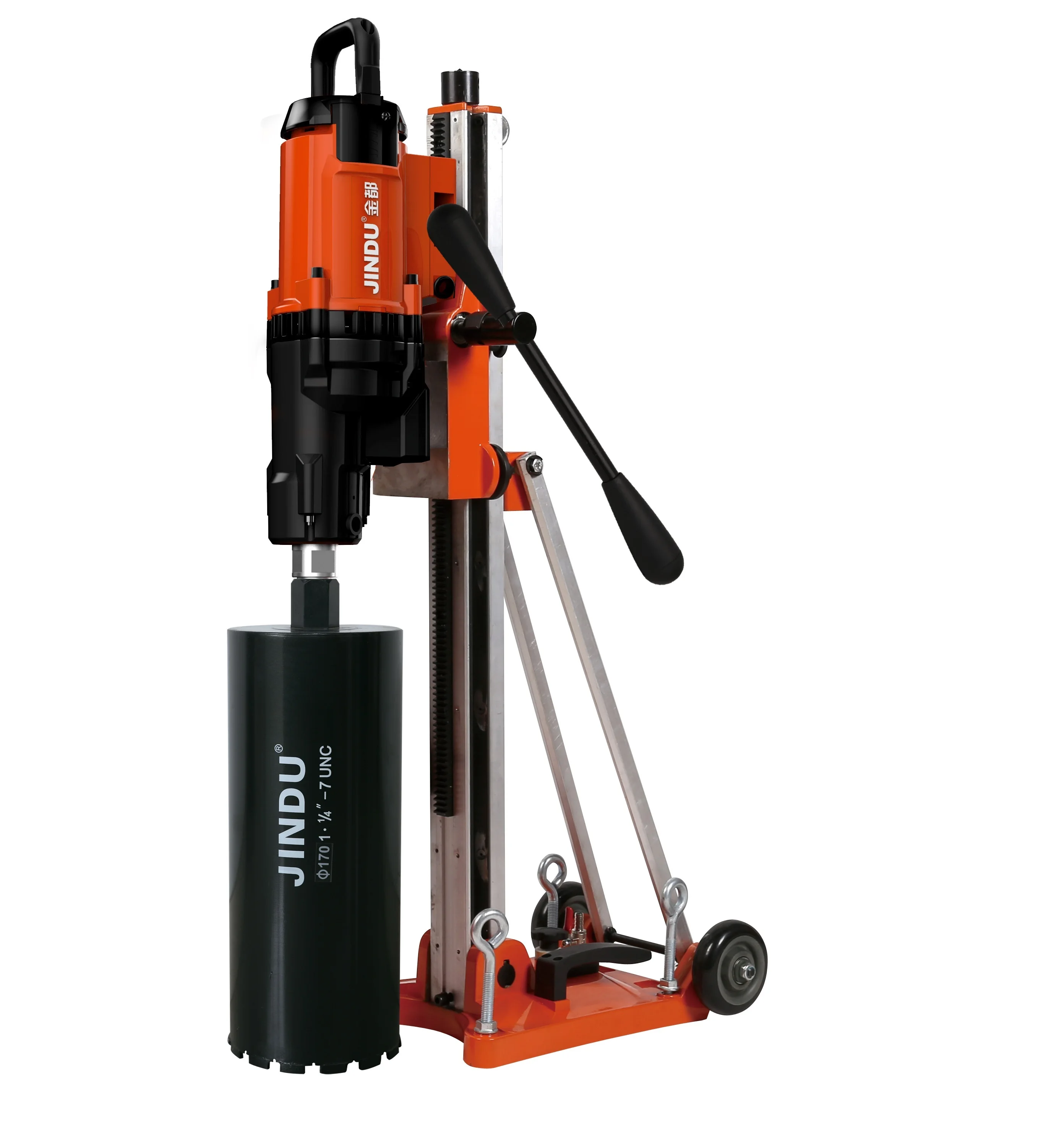 

Factory Sell 3200w 230mm 900RPM Simple Operation High-torque Diamond Core Drill Machine With Angle Stand