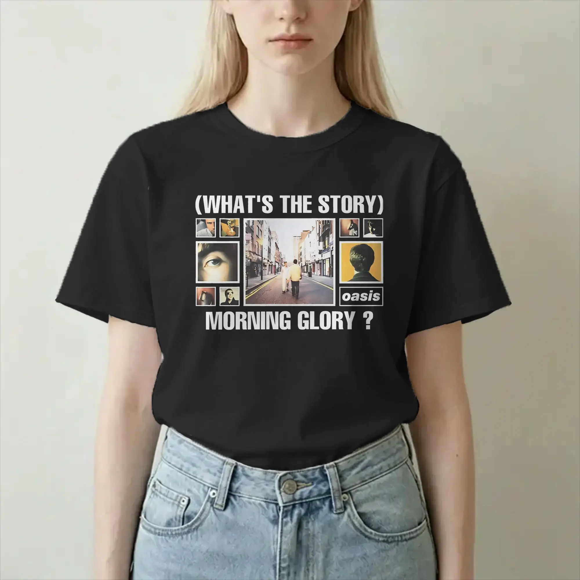 Humor Oasised Whats the Story Morning Glory T-Shirt Men Women's O Neck Pure Cotton T Shirt Short Sleeve Tees Gift Idea Clothes