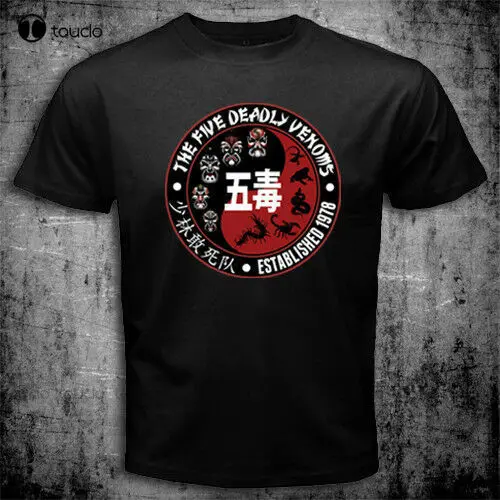 The 5 Five Deadly Venoms Shaolin Squad Retro Cult Kungfu Movie T-Shirt Tee t shirts for men