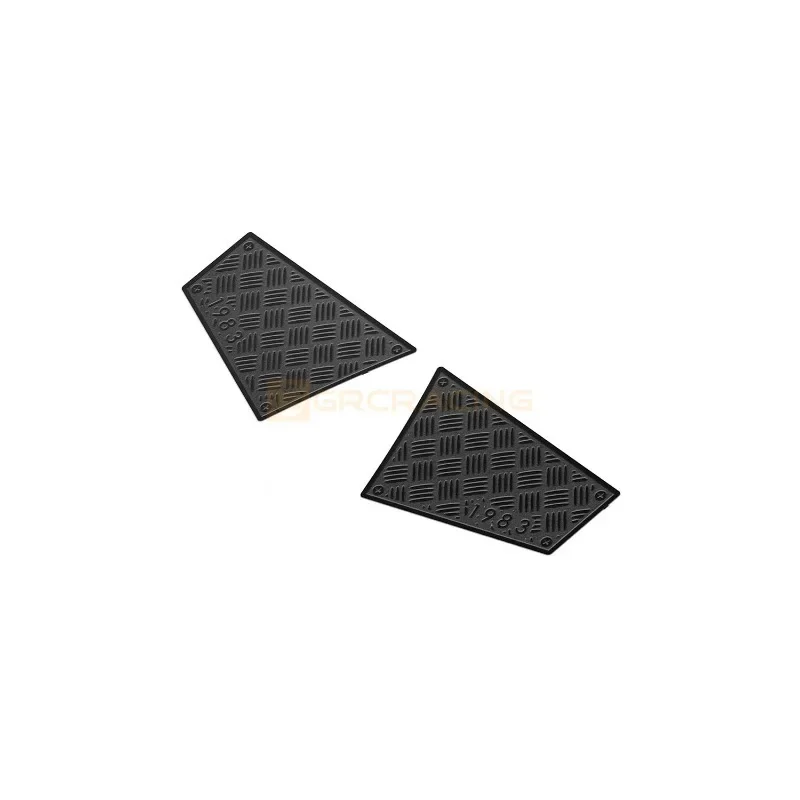 1set Simulated Stainless Steel Back Skirt Decorative Sheet for 1/10 RC Crawler Car MJX H8H