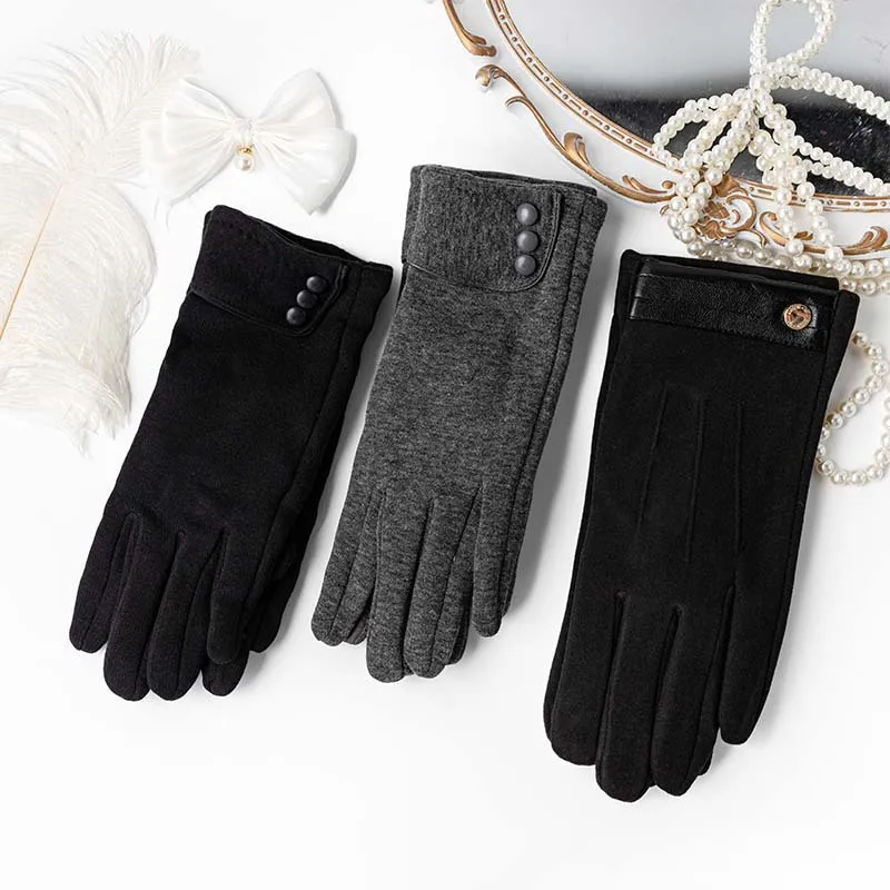 

Winter Women's Non Down Velvet Gloves Warm Outdoor Electric Scooter Winter Gloves Women's Warm Gloves Cycling Gloves