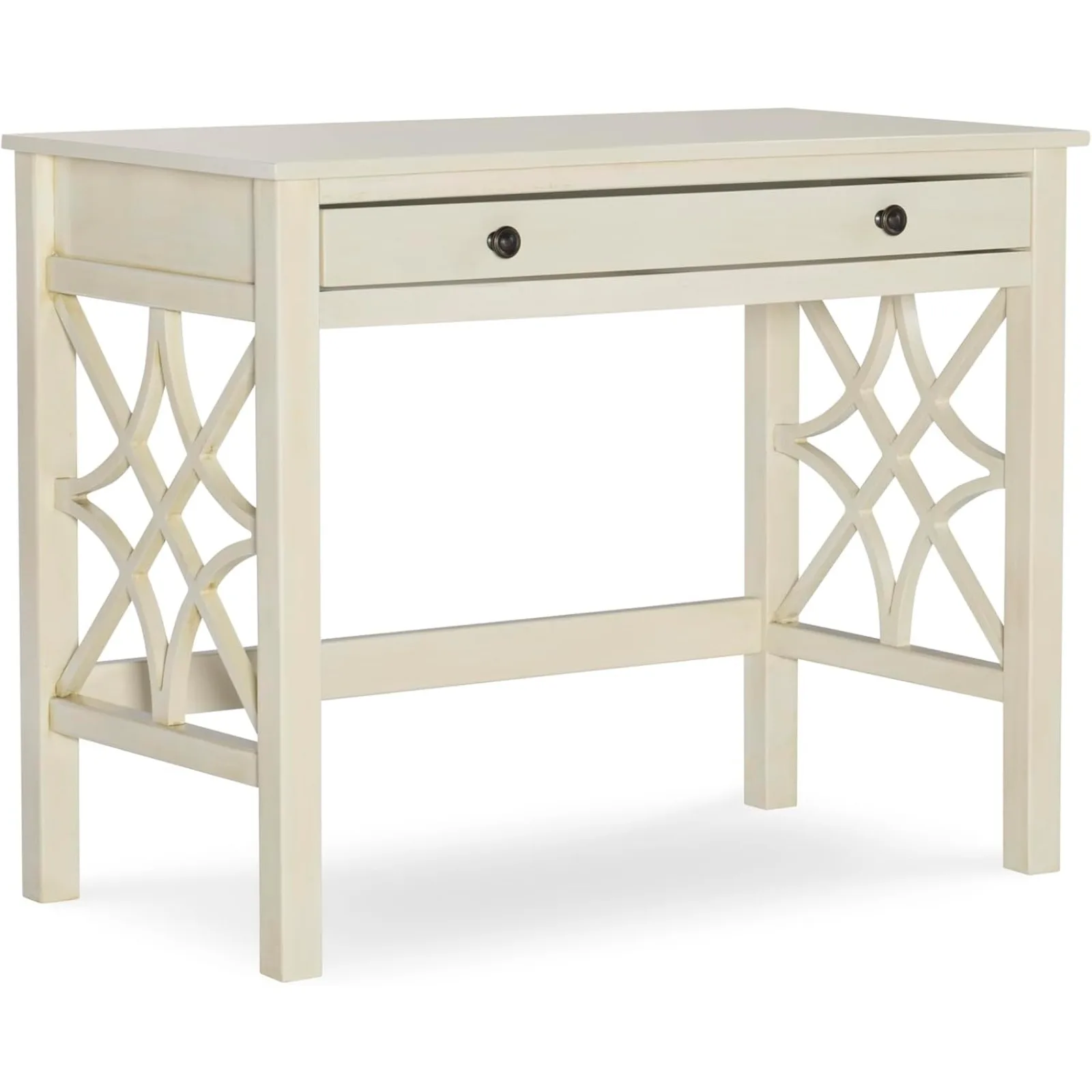 

US Modern Classic Antique White Sloane Table, Writing Desk