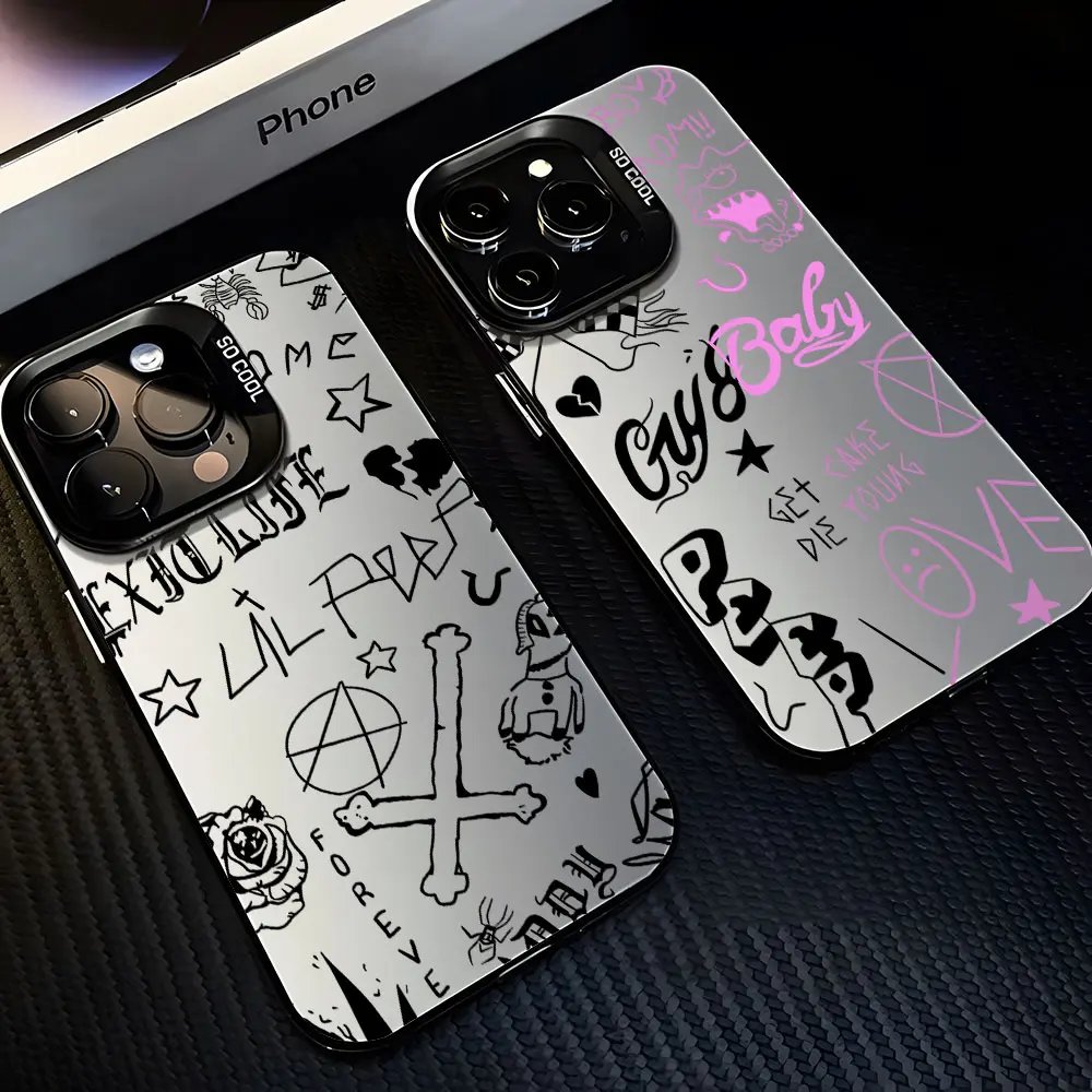 Rapper Lil Peep Hell Boy Handyhülle für iPhone 16 15 14 13 12 11 Mini Pro Max X XR XSMAX 8 7 Plus Anti-Fall Matte Rückseite