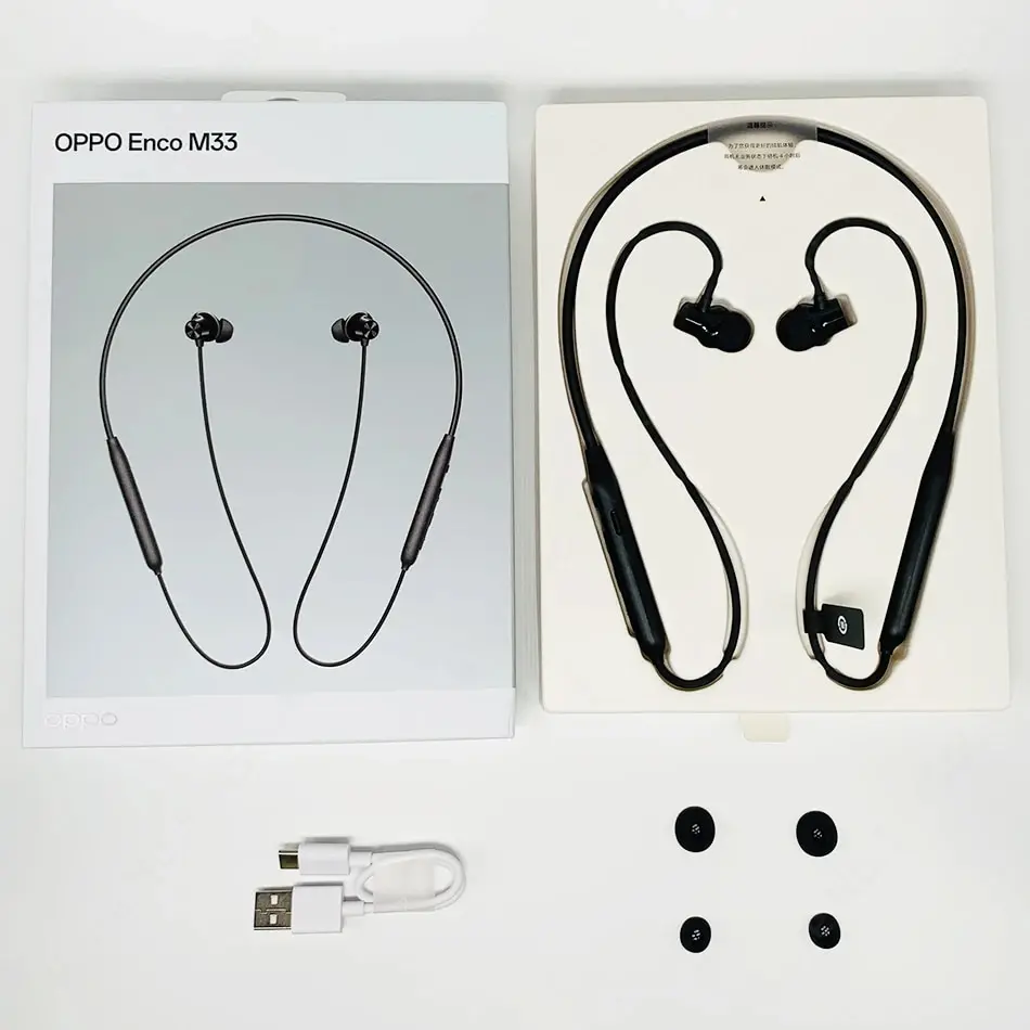 OPPO Enco M33 Wireless Earphone 45dB Active Noise Cancelling Wireless Bluetooth 5.2 Headphone 28 Hours Battery Life IP55