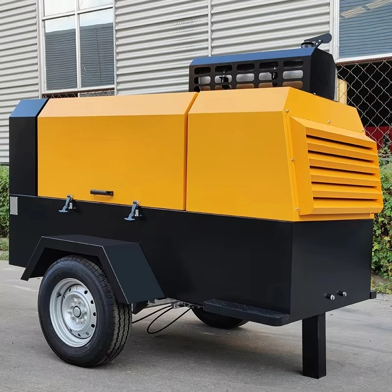 Demolition Portable Compressor 10Bar Powers Breakers  Pneumatic Tools for Demolition Sites