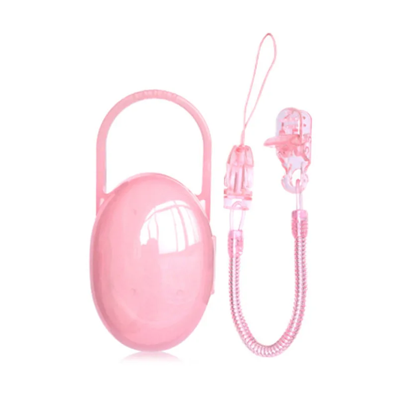 Baby Schnuller Aufbewahrung sbox mit Anti-Drop-Kette sauber hygienisch und bequem zu tragen Porta Chupete Bebe Schnuller halter