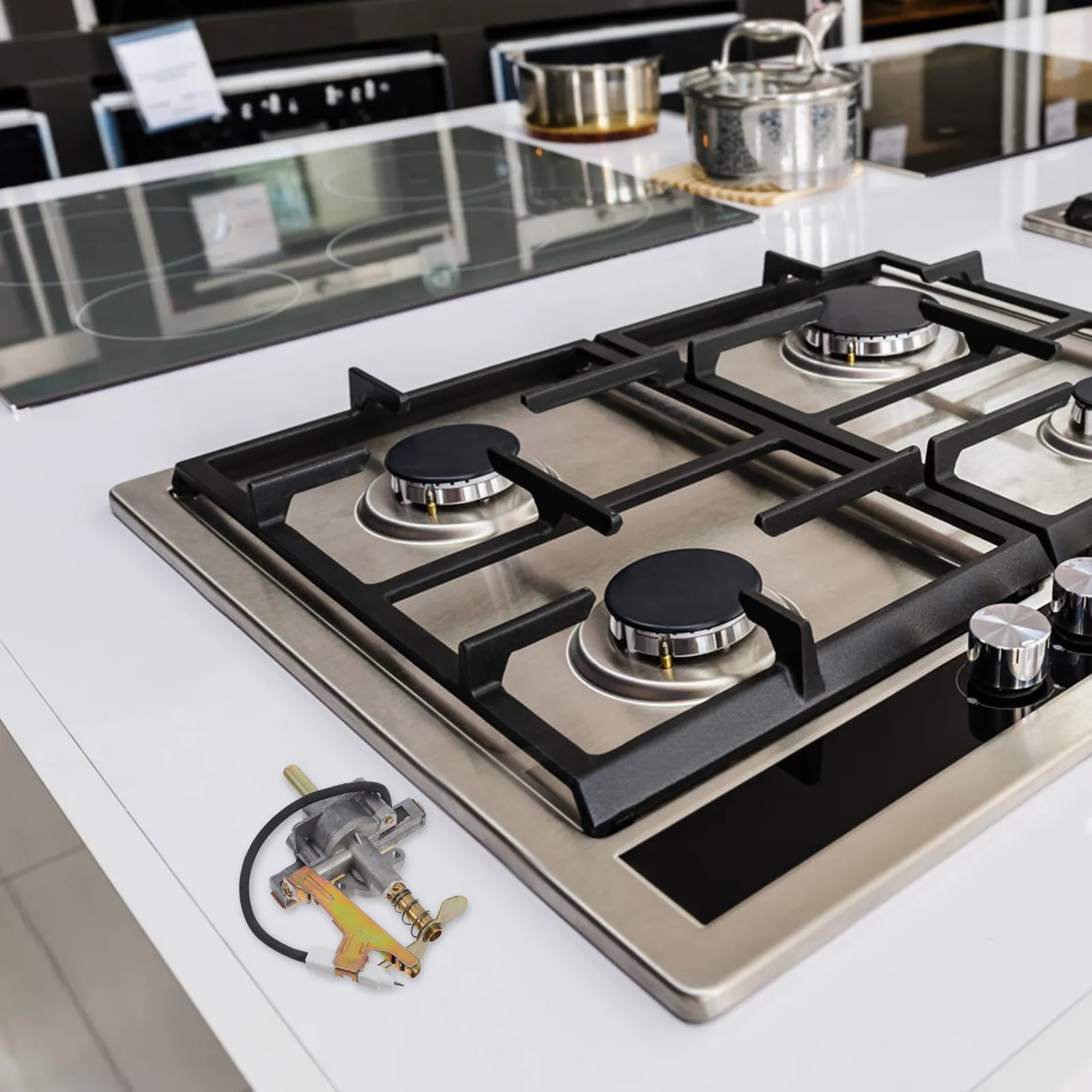 

Пропановый вентиль-регулятор с одним соплом 0-градусного наклона, с переключателем зажигания и контролем пламени, безопасный, с защитой от погасания пламени, для внутреннего и наружного использования