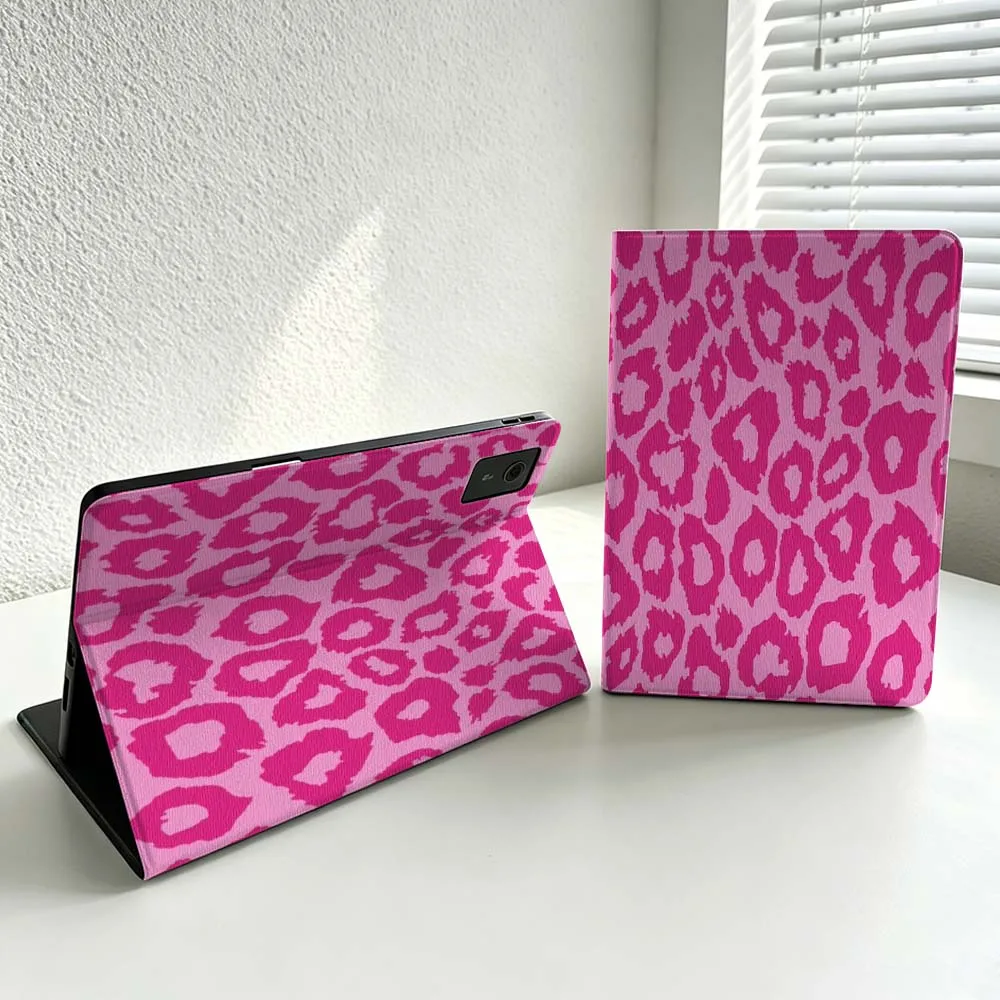 Cartoon Leopard Pink Pattern For Lenovo Xiaoxin Lenovo Tab Pad Pro Plus K11 P12 M10 Legion Y900 Soft Inch Tablet Case Cover