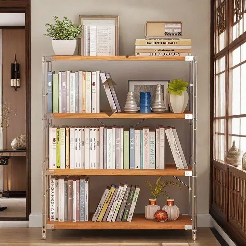 Multi-layer bookshelf storage rack for living room sundries sorting balcony kitchen multi-function storage cabinet