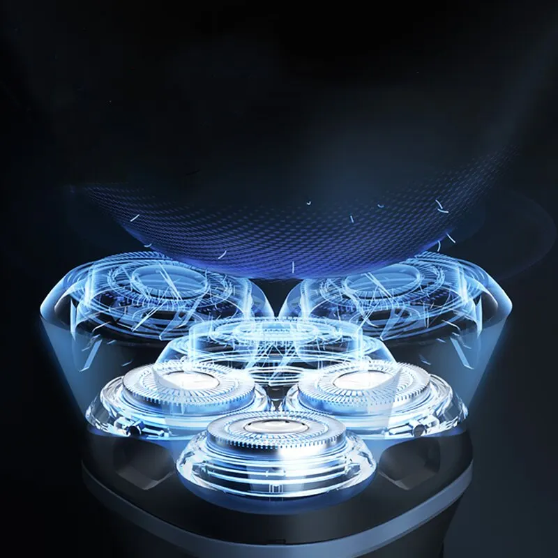 Электрическая роторная бритва ENCHEN Blackstone plus, моющаяся для всего тела, IPX7, водонепроницаемая, для сухого и влажного бритья, перезаряжаемый станок двойного назначения