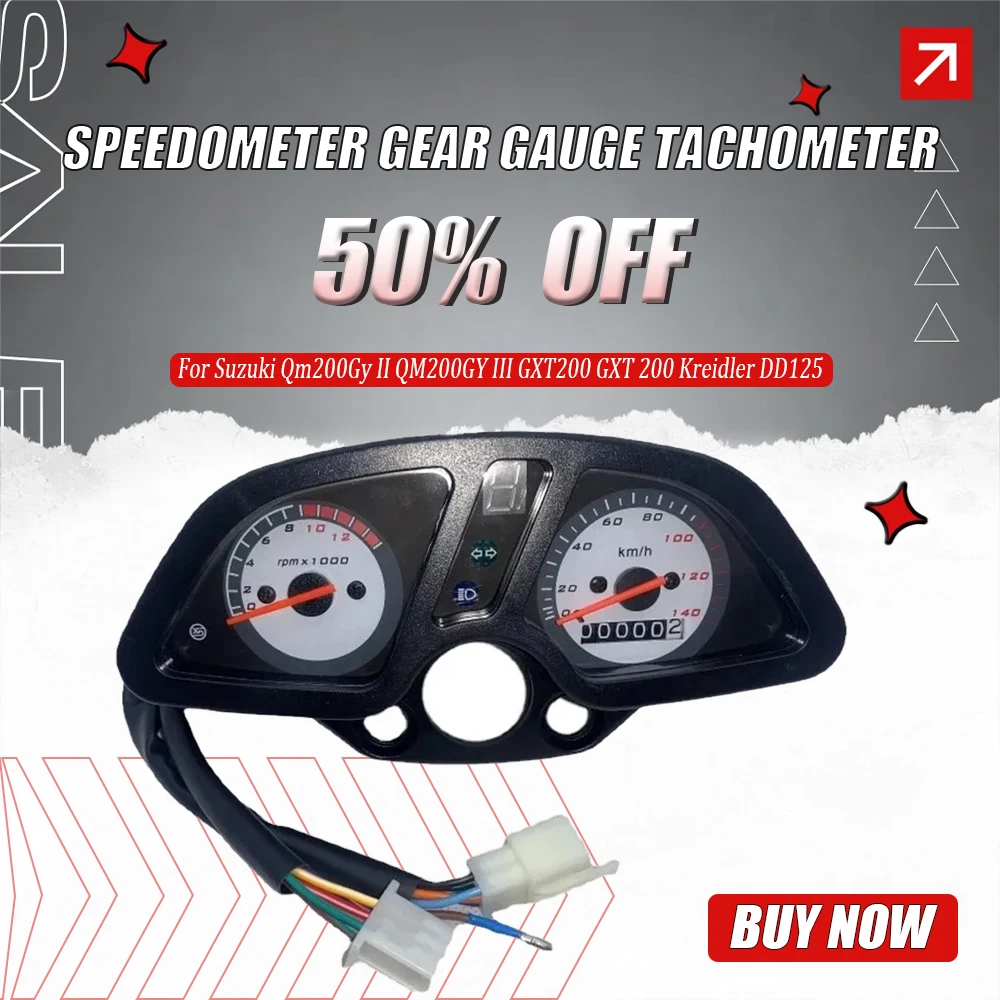 

Motorcycle Speedometer Gear Gauge Tachometer for Suzuki Qm200Gy II QM200GY III GXT200 GXT 200 Kreidler DD125 Motorcycle Parts