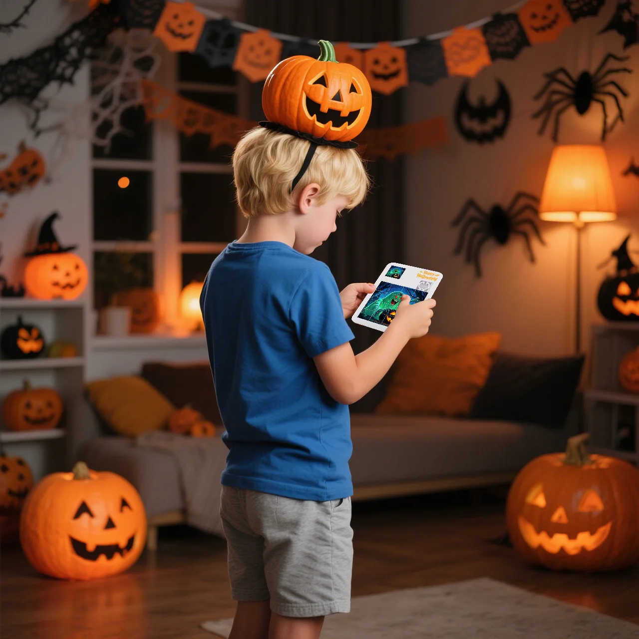 5 pièces enfants Puzzle Mobile Puzzle jouets Halloween dessin animé amusant coulissant en plastique Huarong route Puzzle jouets cadeaux de fête