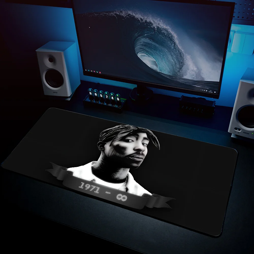 rapper 2Pac  Mousepad Mouse Mat Desk Mat With Pad Gaming Accessories Prime Gaming XXL Keyboard Pad