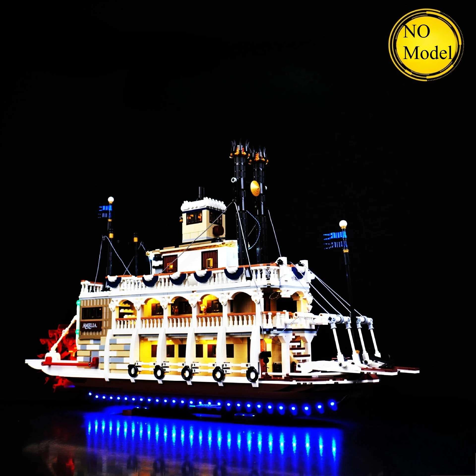 

Набор светодиодного освещения, подходящий для LEGO River Steamboat 21356, строительные блоки, игрушки-лампа «сделай сам» (модельные кирпичи в комплект не входят)