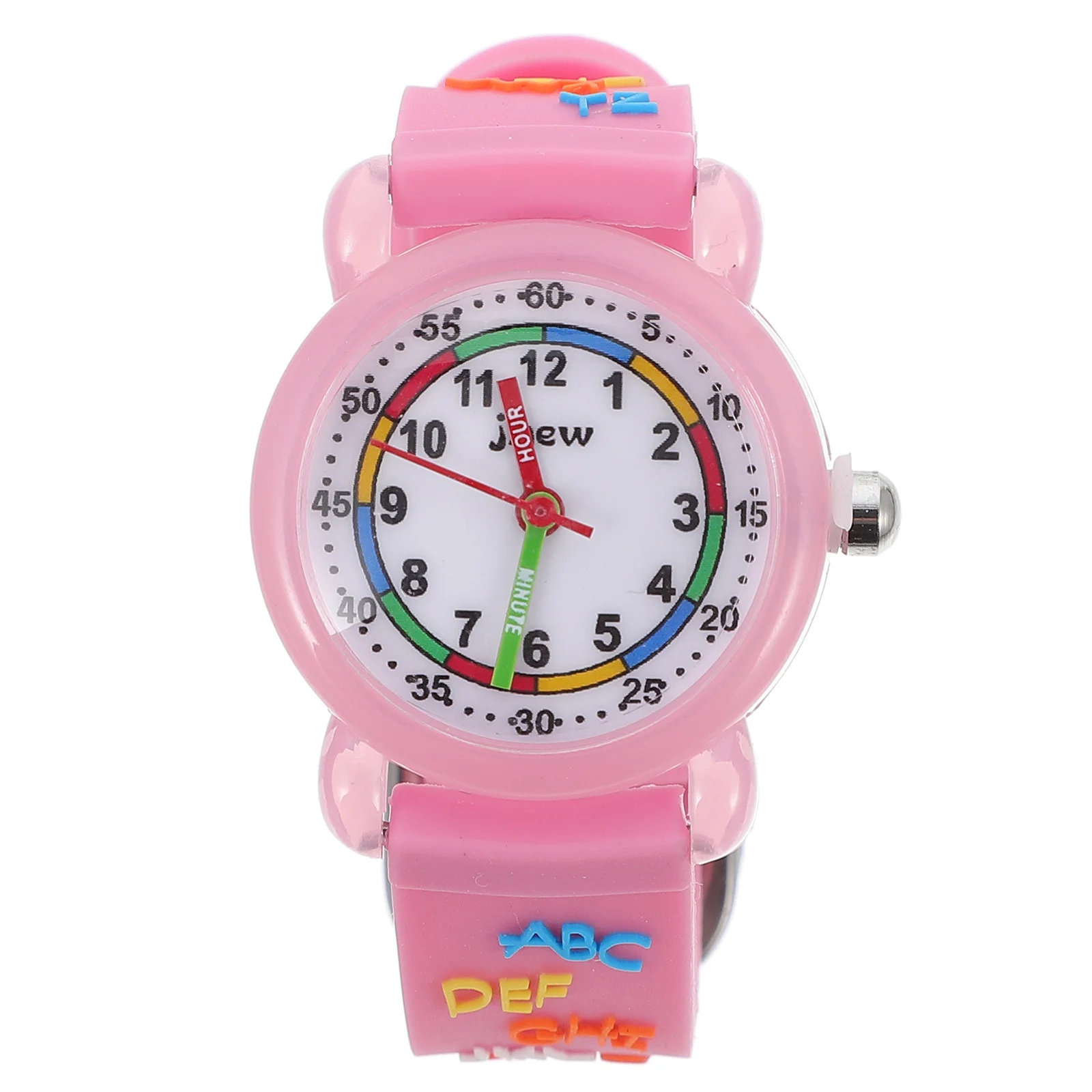 1Pcs Watch with 3D Dial Waterproof Function Multi-Functional Learning Tool Bright Letters for Present