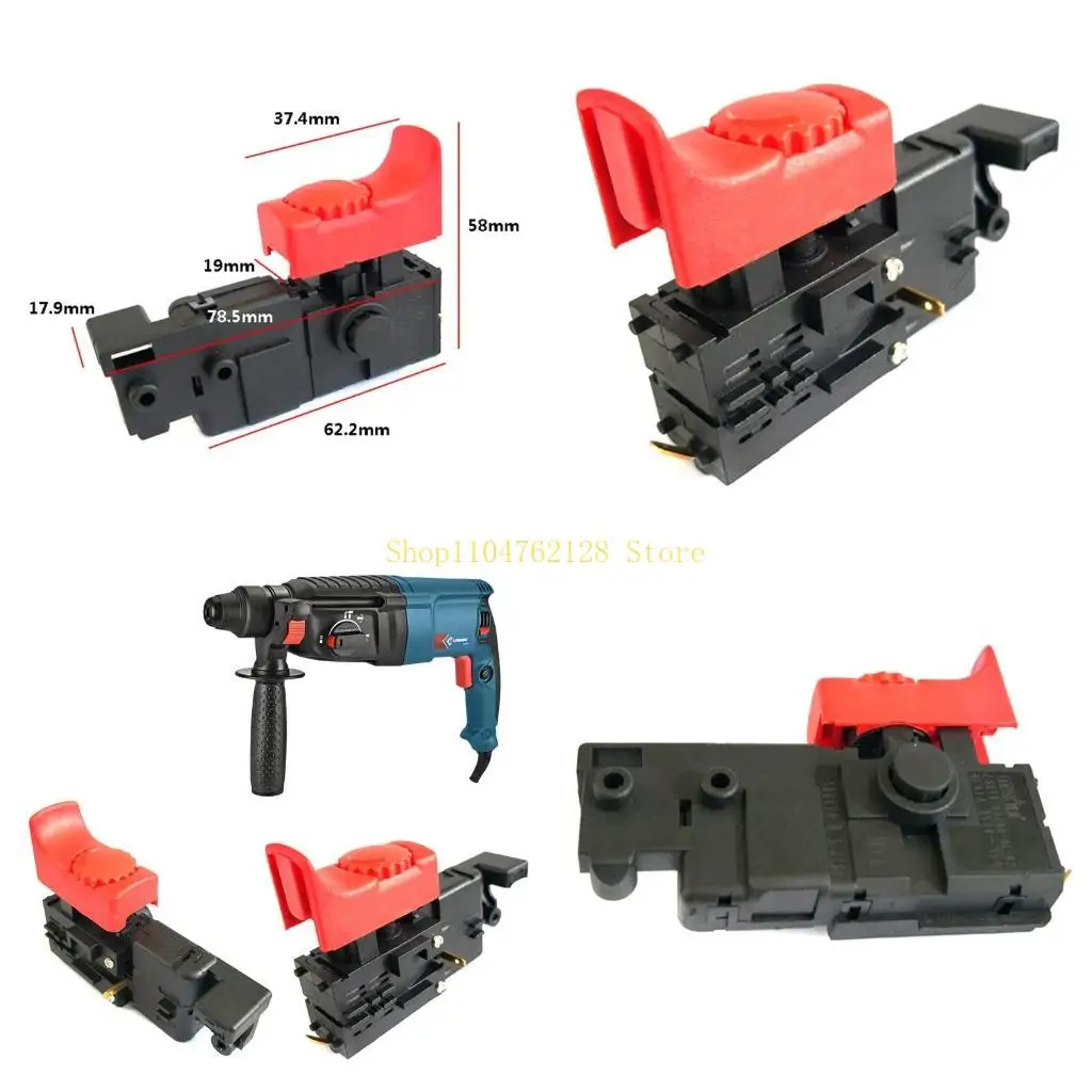 

1pcs Handheld Electric Trigger Switch Drilling Speed Upper Control Button Power Tool Switch Spare Part for Gsb13 R best sale