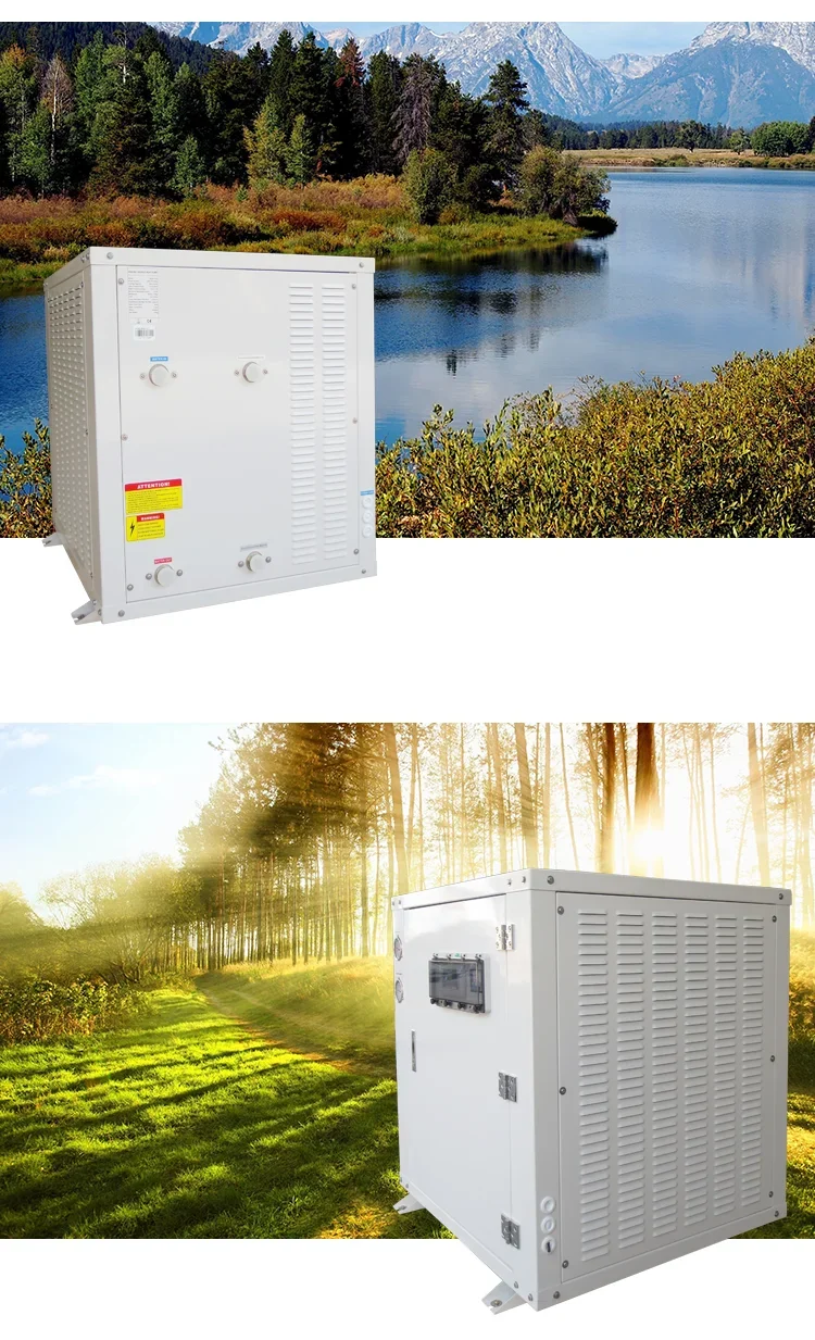 New tech energy saving 16kw single phaze  ground source heat pump geothermal water heater heat pump with wifi function