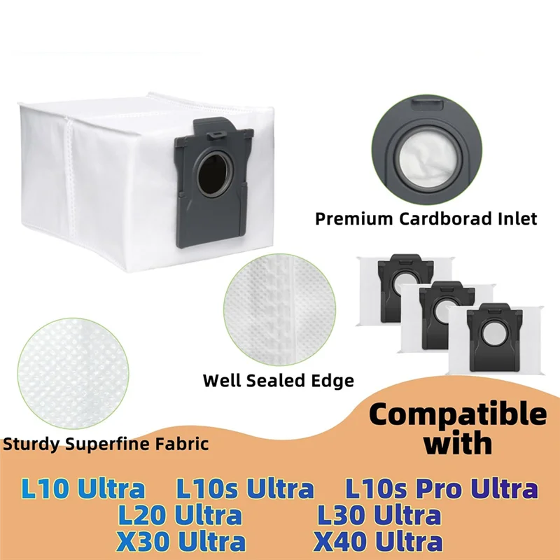 ABVI-подходит для Dreame X40 Ultra/X40, запасные части для пылесоса, основная боковая или режущая щетка, швабра, мешок для пыли, фильтр