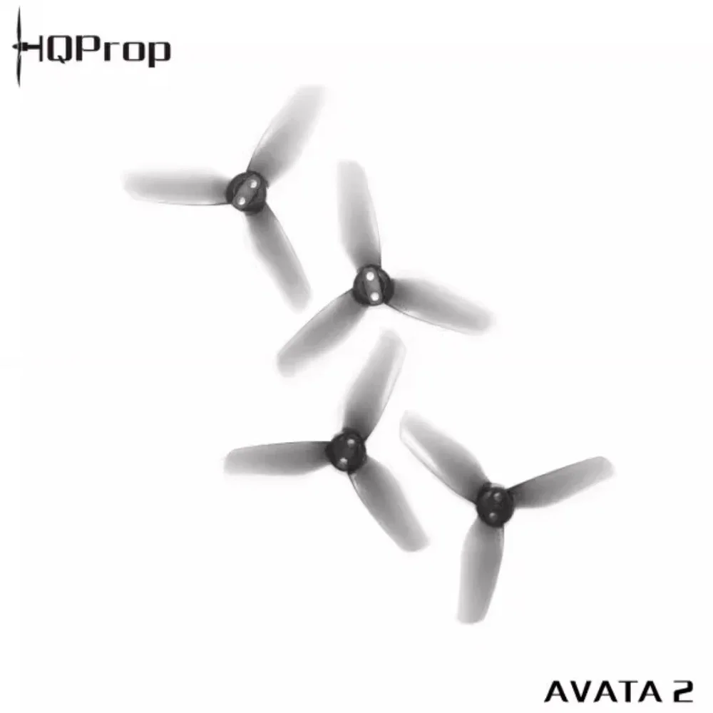 HQProp 3X3X3 Grey 3 Inch 3-Blade PC Props Balanced Blades Compatible DJI Avata 2 Mini FPV Racing Drone Replacement Parts
