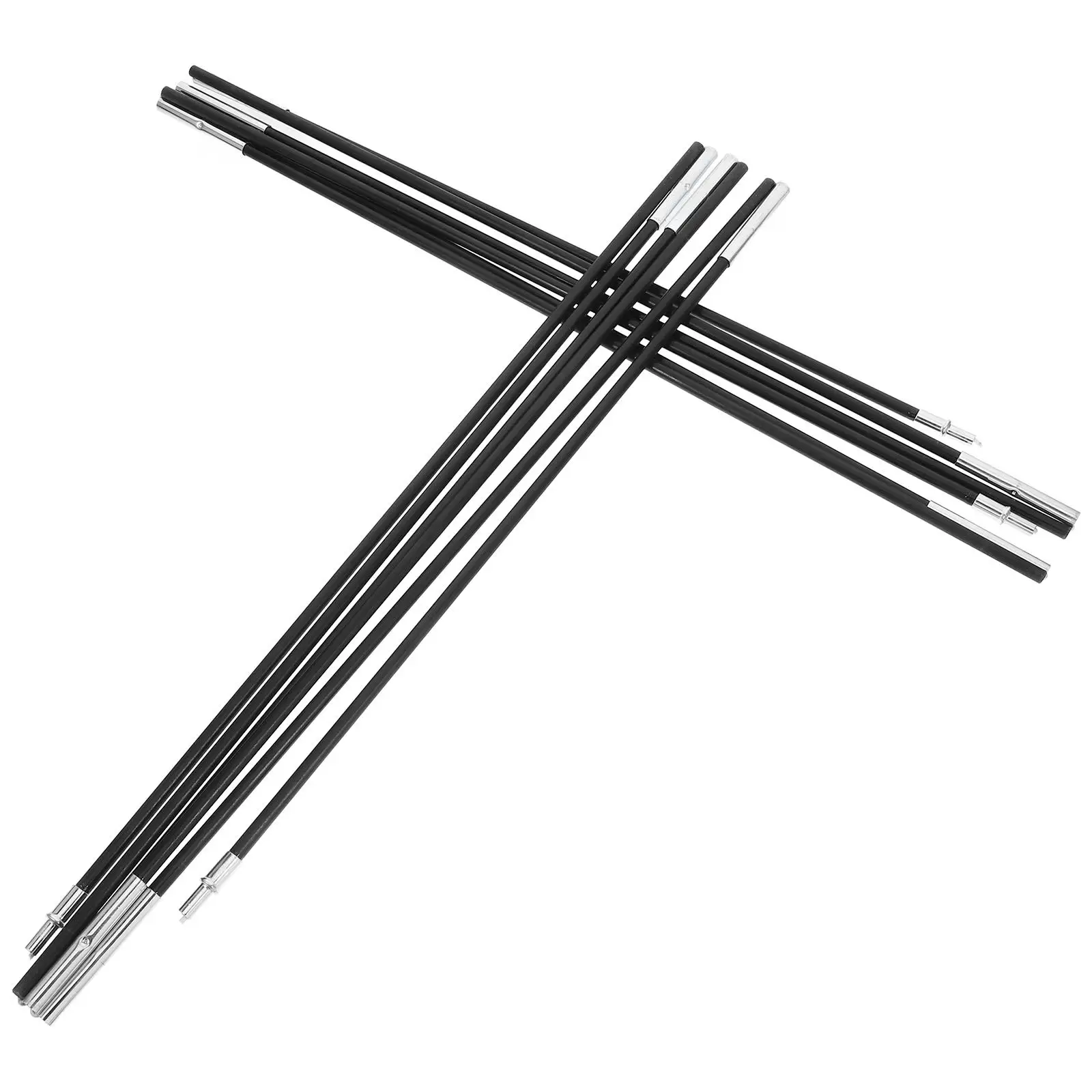 

2 Pcs Tent Poles Replacement Fiberglass Lightweight Portable Camping Hiking Trekking Trail Shade Cloth Flexible Canopy Storage