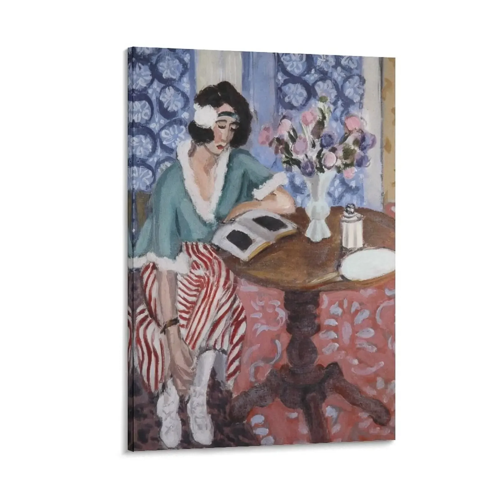 

Woman Reading-Henri Matisse Canvas Painting Paintings for bedroom Decoration ornaments for home