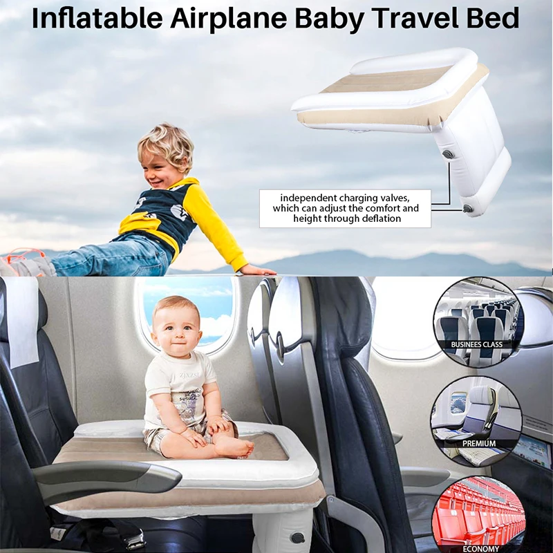 Inflatable Travel Sleeping Bed Airplane For Baby Car Mattress Highspeed Railway Sleeping Tools Suit Kids Interior Accessory