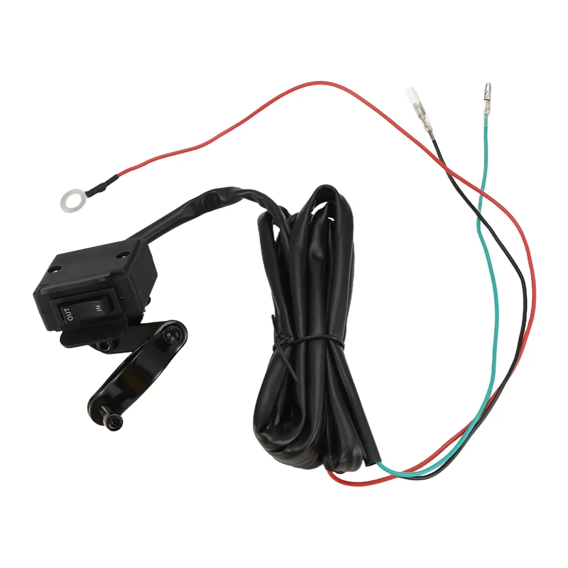 

Unique 12V Winch Rocker Thumb Switch With Mounting Bracket Handlebar Control Line Kit For ATV UTV Electric Winch Accessories