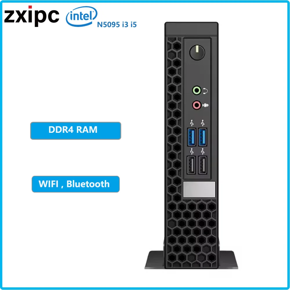 ZXIPC Intel Core N5095 Dual Core Mini PC for Home Office Business Gaming Computer Small Desktop Computer Mini PC DDR4  8 USB