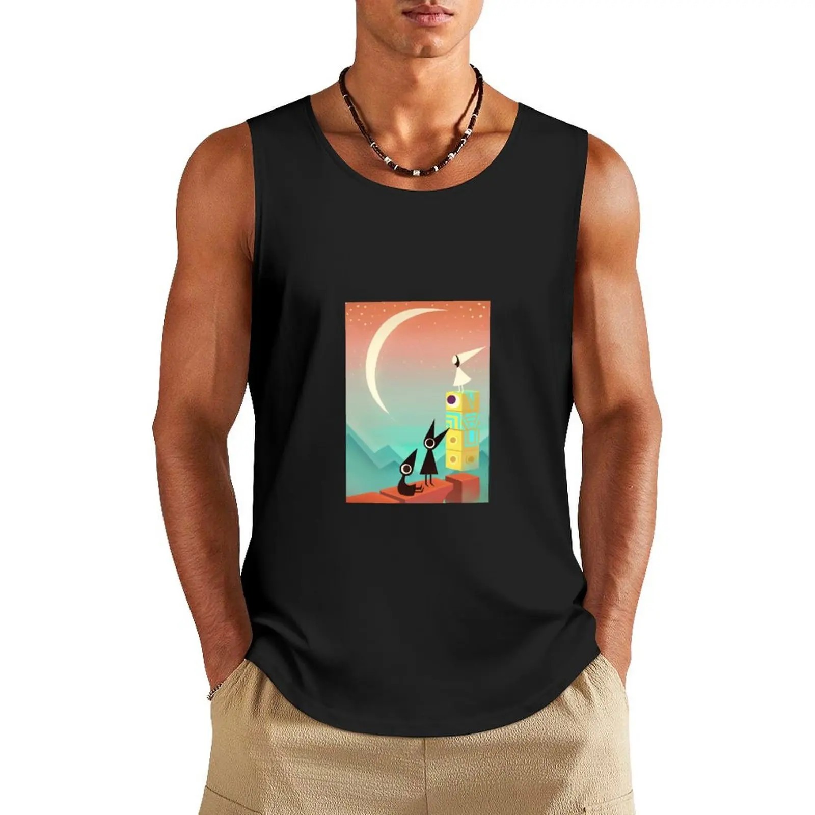 

Monument Valley Tank Top Men's summer t-shirt gym t-shirts man
