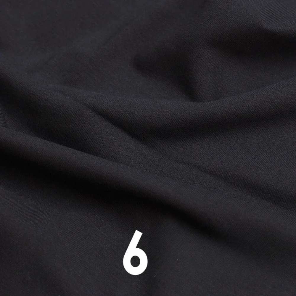 Pure Cotton Elastic Knitted Fabric Summer Clothing T-shirt Base Shirt High Solid Color Cloth for Diy Sewing By The Meter