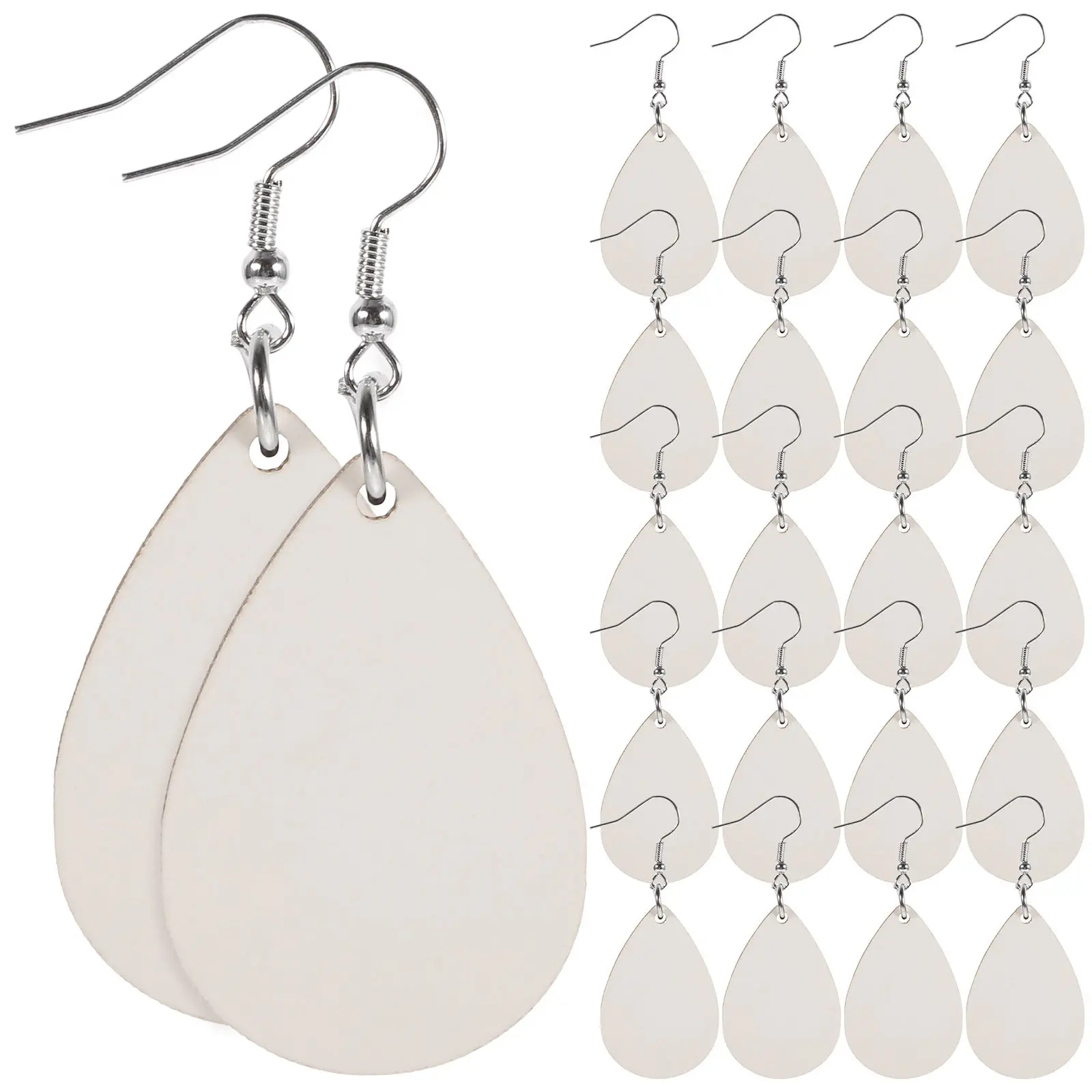 

Набор для творчества: 30 заготовок для сублимационных серег, изысканный деревянный дизайн для персонализированного изготовления украшений