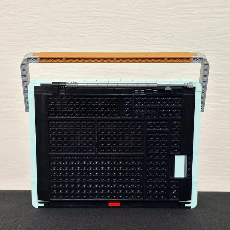 الإبداعية DIY 1970s الترانزستور الرجعية راديو نموذج اللبنات-ألعاب التجميع التعليمية لديكور المنزل على الموسيقى والهدايا