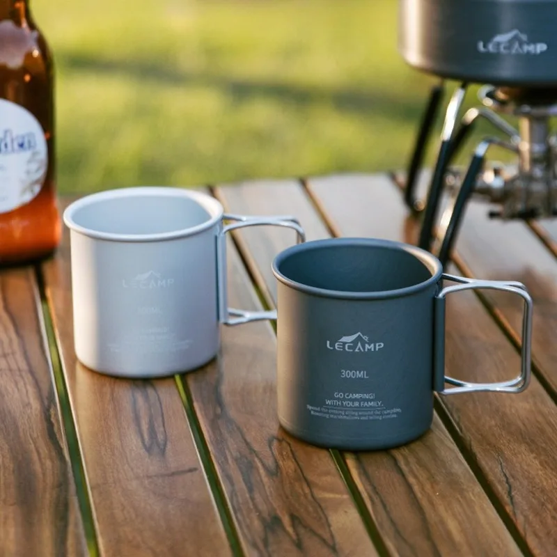 

Foldable Aluminum Alloy Water Cup Lightweight Large Capacity Multifunctional Water Cup Outdoor Hiking Camp Cooking Supplies
