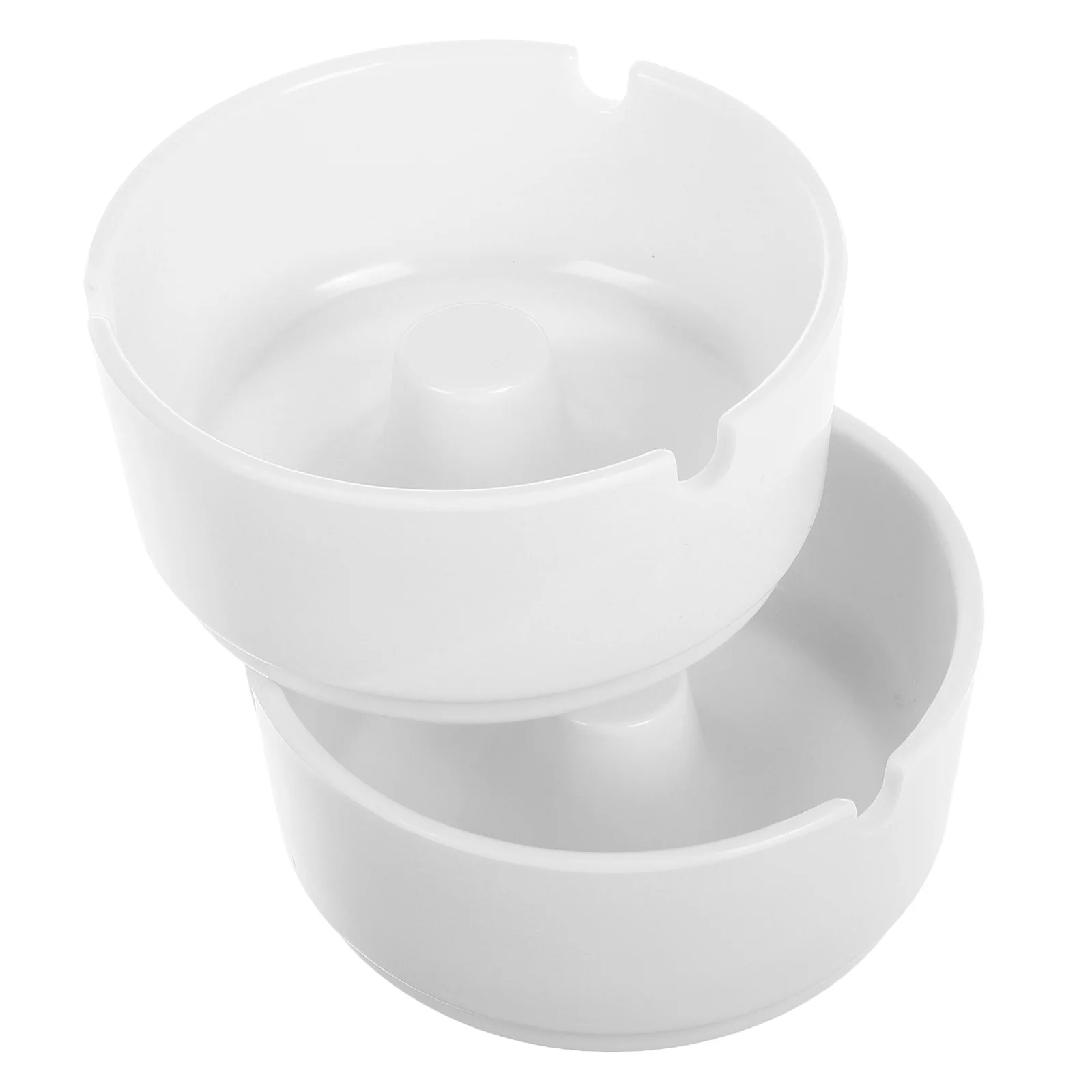 

2pcs Unbreakable Ashtray Plastic Smoke Container For Home Office Outdoor Desktop Minimalist Non-Slip Round Lightweight