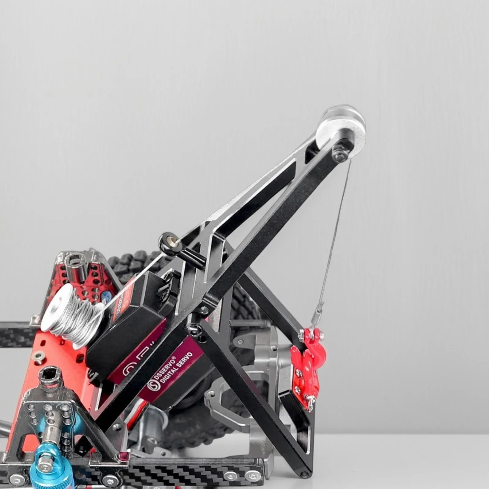 

1/10 RC Crawler Double Stent Rescue Tow Truck Crane Arm Wrecker kit