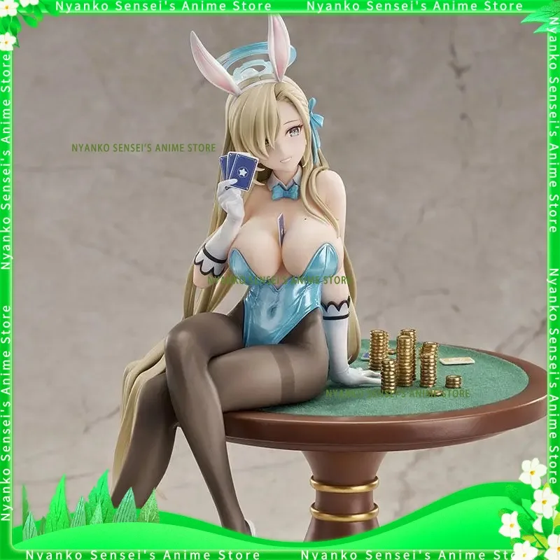

В наличии синий архив Ichinose Asuna Bunny Girl 28 см аниме фигурки модели игрушечная кукла декоративный орнамент Коллекционная