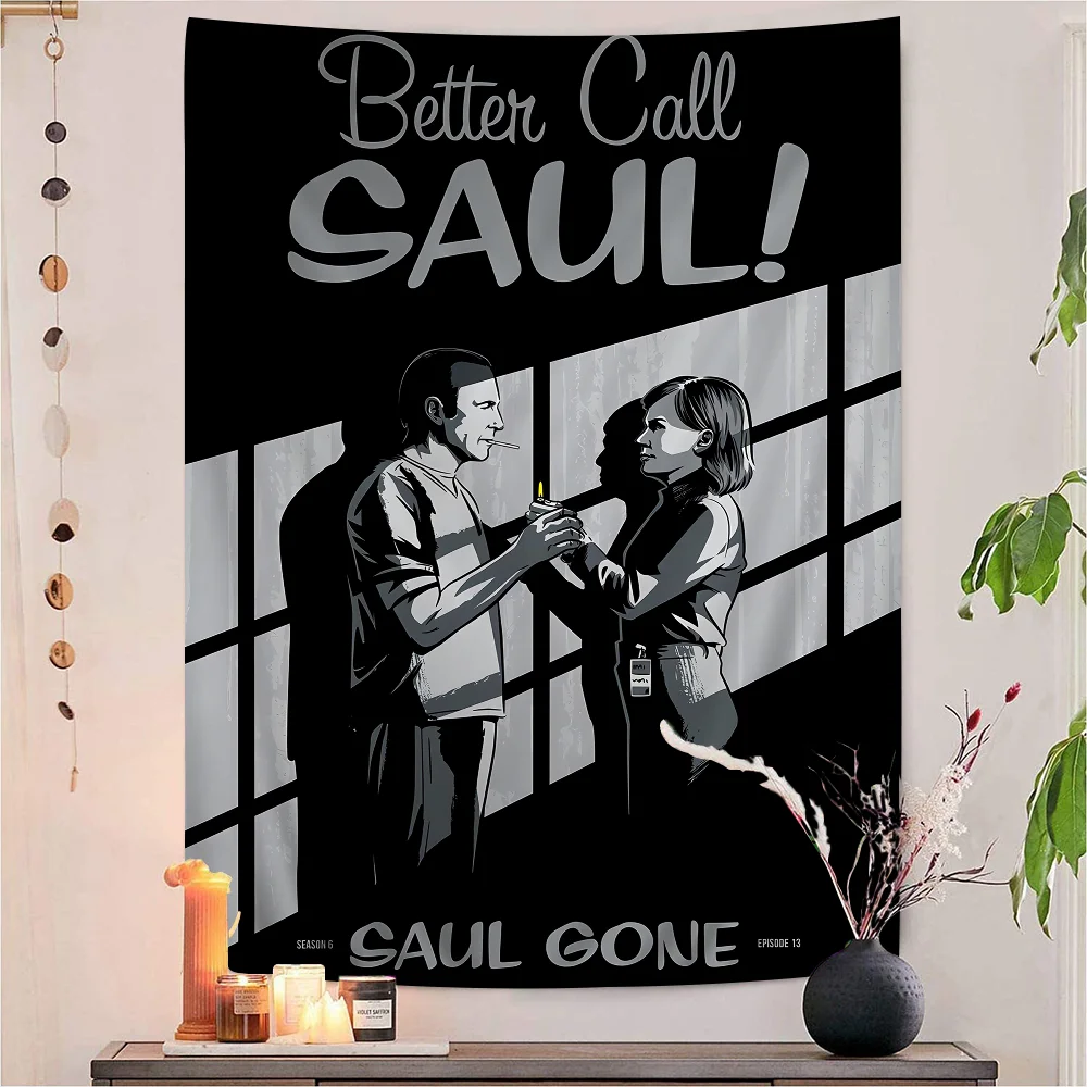 

Better Call Saul Anime Tapestry Hippie Flower Wall Carpets Dorm Decor Cheap Hippie Wall Hanging