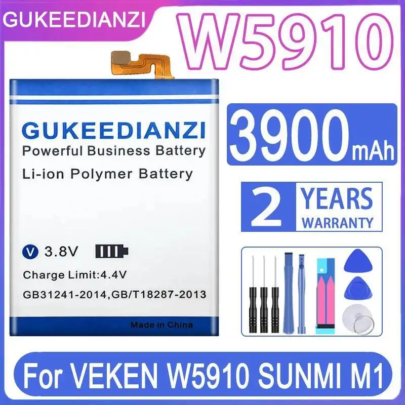 

3900Mah Environmentally Friendly Mobile Phone Battery For Veken W5910 Sunmi M1