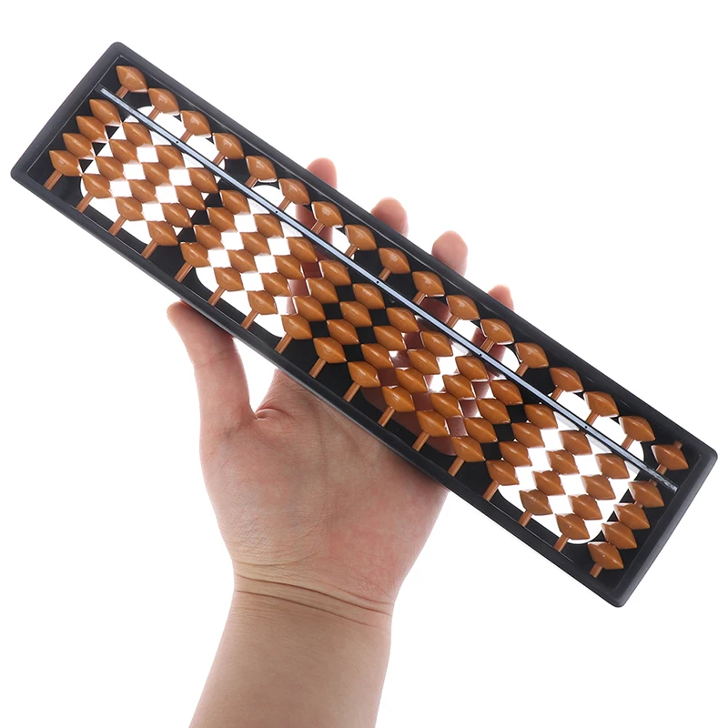 1Pc 17 Digit Plastic Rods Standard Abacus Soroban Chinese Japanese Calculator Counting Tool Mathematics Beginners Kids Gift