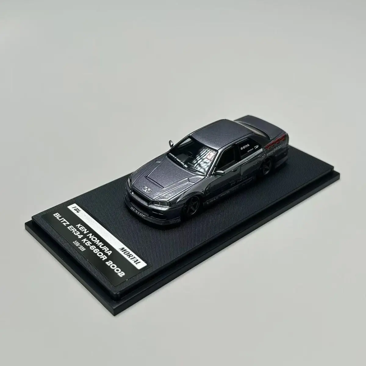 Mortal 1/64 BLITZ KEN NOMURA D1 SKYLINE ER34 Alloy Motor Vehicle